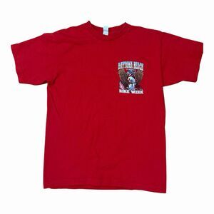 Daytona Beach Bike Week 2024 T-Shirt Men’s Medium Red 83rd Anniversary Eagle